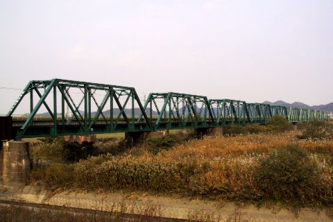 the Railroad Bridge across the Onga River
